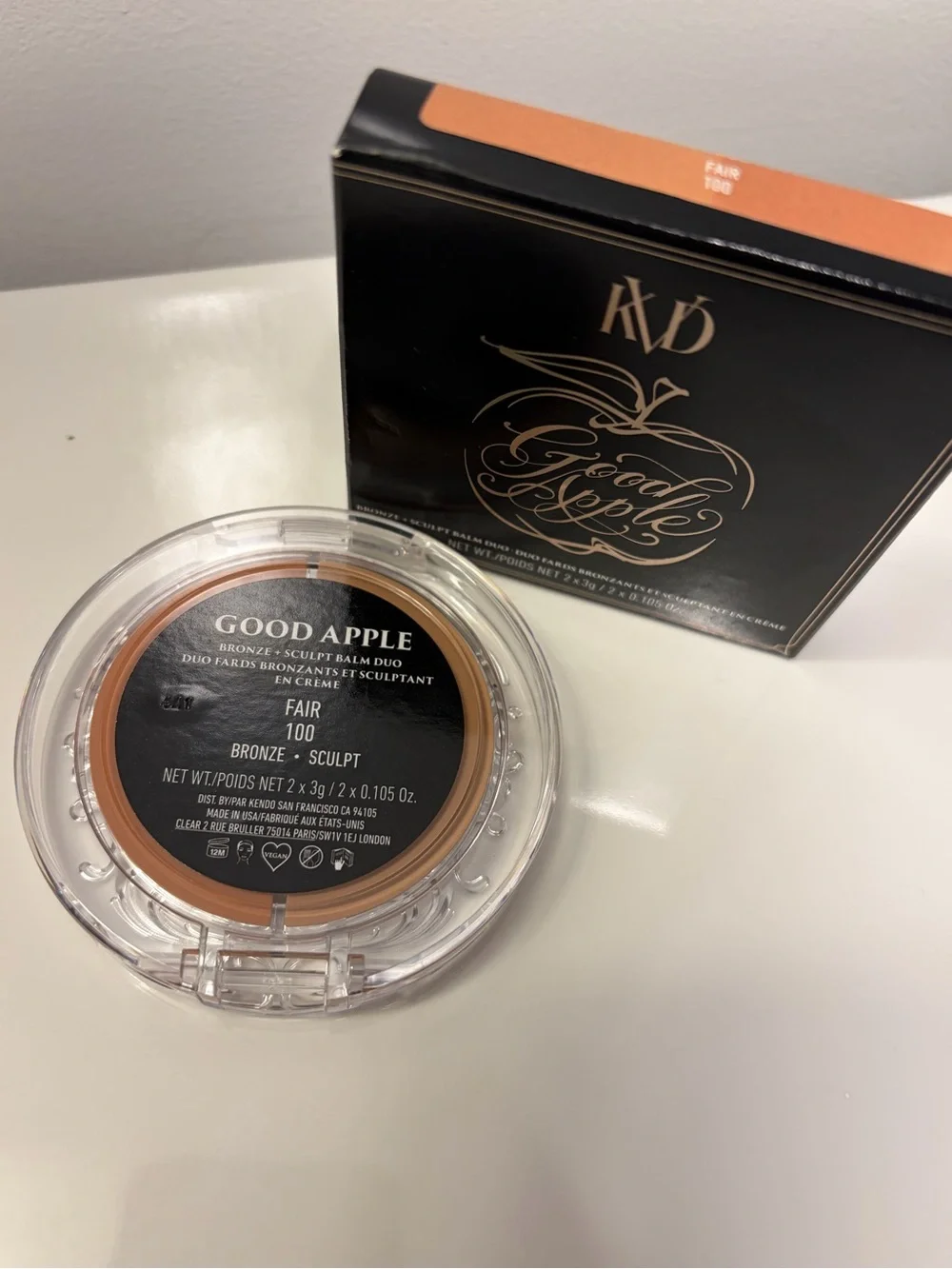 KVD Beauty - “Good Apple Bronze & Sculpt Balm Duo” (Shade: Fair - 100) - NEW
